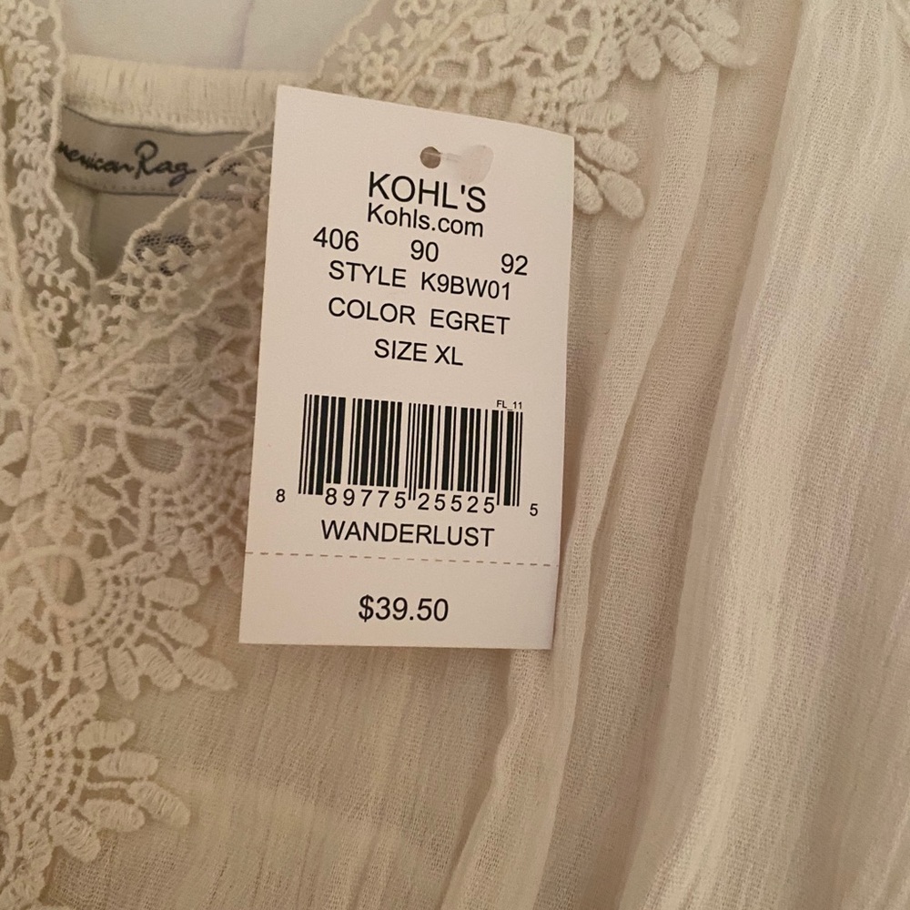 American Rag - Cream Boho inspired top - Picture 7 of 7